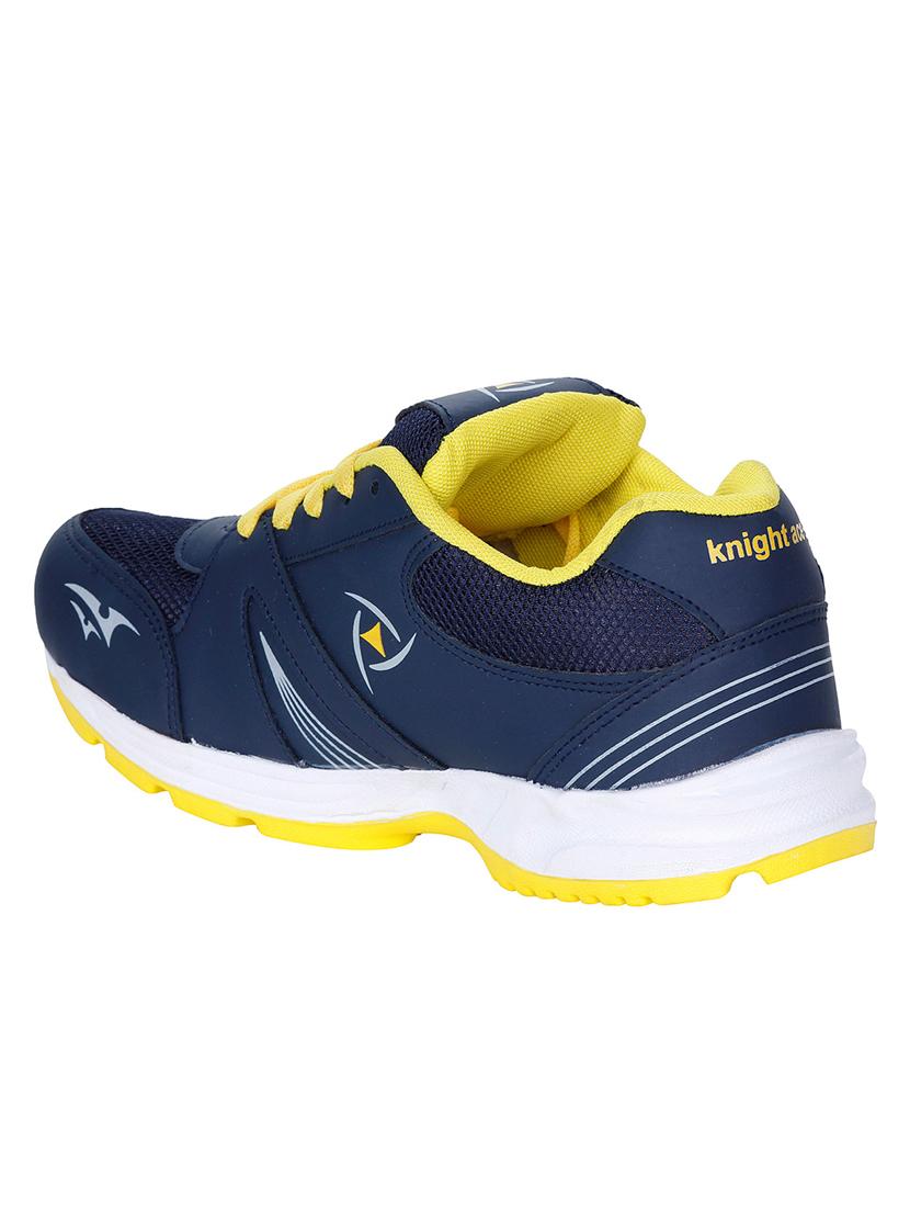 navy leatherette(pu sport shoes - 13215593 - Zoom Image - 3