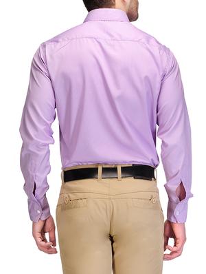 purple cotton blend formal shirt - 13216104 - Standard Image - 3