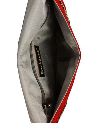 red polyester ethnic clutch - 13216376 - Standard Image - 3