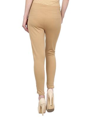 beige cotton jeggings - 13225445 - Standard Image - 3