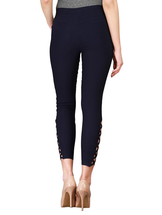 blue cotton jeggings - 13225469 - Zoom Image - 3