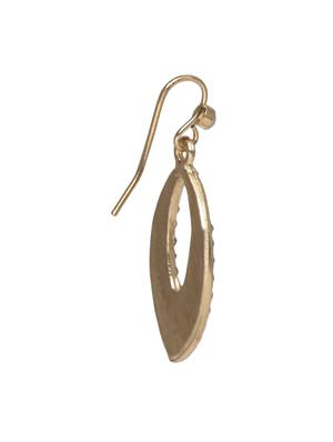 embellished black and gold dangler earrings - 1322652 - Standard Image - 3