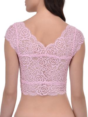 pink lace bralette - 13230765 - Standard Image - 3