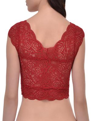 red lace bralette - 13230768 - Standard Image - 3