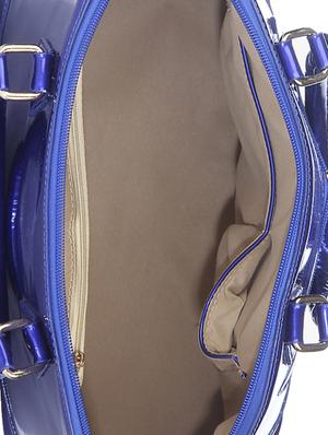 blue leatherette handbag - 13253837 - Standard Image - 3
