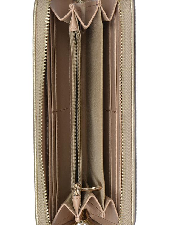 beige cutwork leatherette wallet - 1326196 - Zoom Image - 3