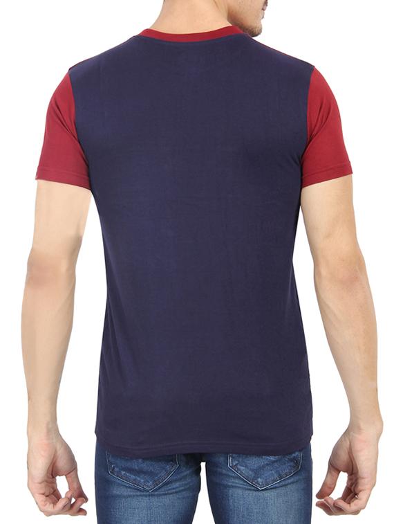 colour block cotton t-shirt - 13266442 - Zoom Image - 3