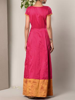 pink poly cotton maxi dress - 13266823 - Standard Image - 3