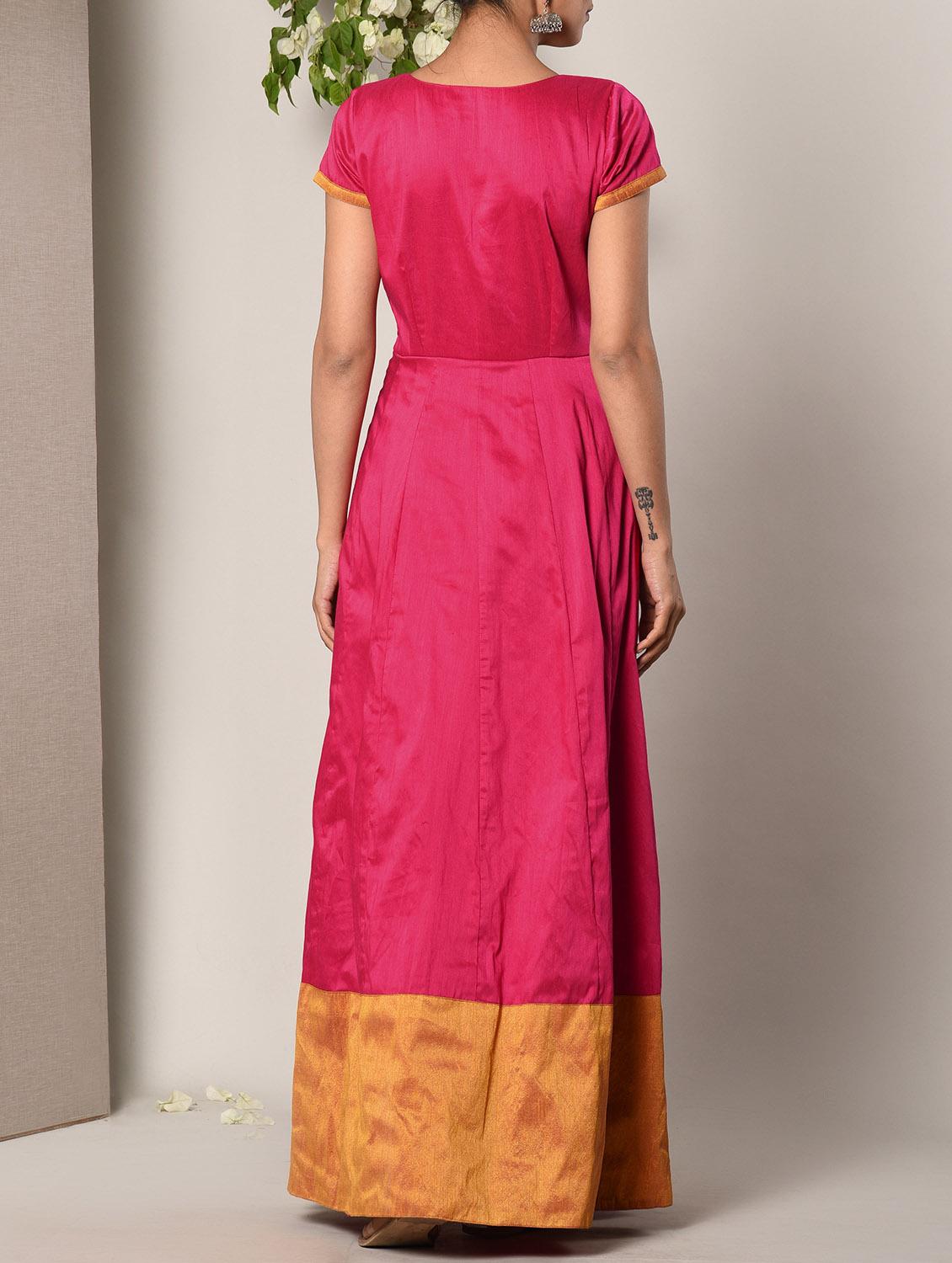 pink poly cotton maxi dress - 13266823 - Zoom Image - 3