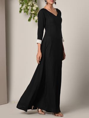 Black modal dress - 13266850 - Standard Image - 3