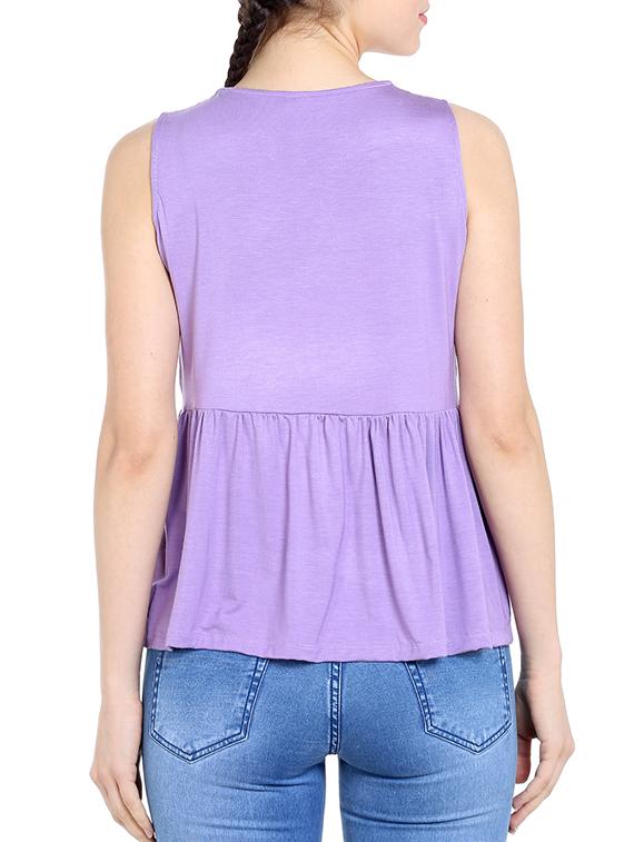 light purple viscose top - 13269649 - Zoom Image - 3
