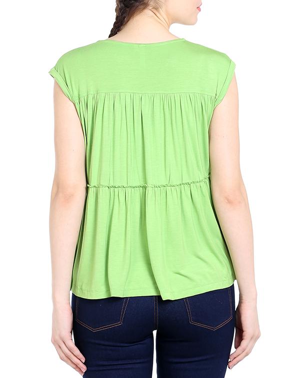 green viscose top - 13269653 - Zoom Image - 3