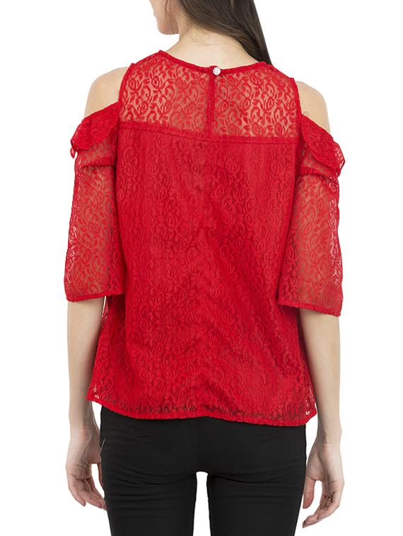 red tissuenet regular top - 13276761 - Zoom Image - 3