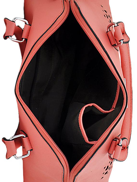 pink leatherette handbag - 13279013 - Zoom Image - 3