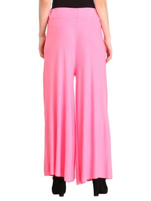 pink flared palazzo - 13282760 - Standard Image - 3