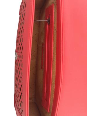 red leatherette sling bag - 13303414 - Standard Image - 3