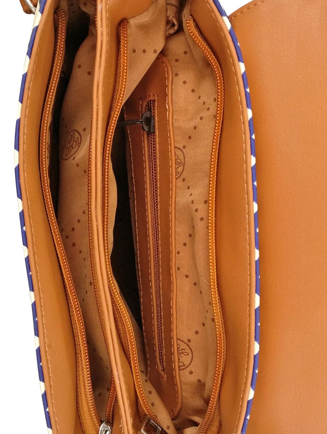 blue leatherette sling bag - 13303472 - Zoom Image - 3