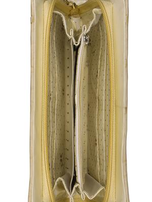 cream leatherette clutch - 13308804 - Standard Image - 3