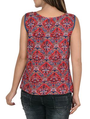 lace detail sleeveless top - 13309470 - Standard Image - 3