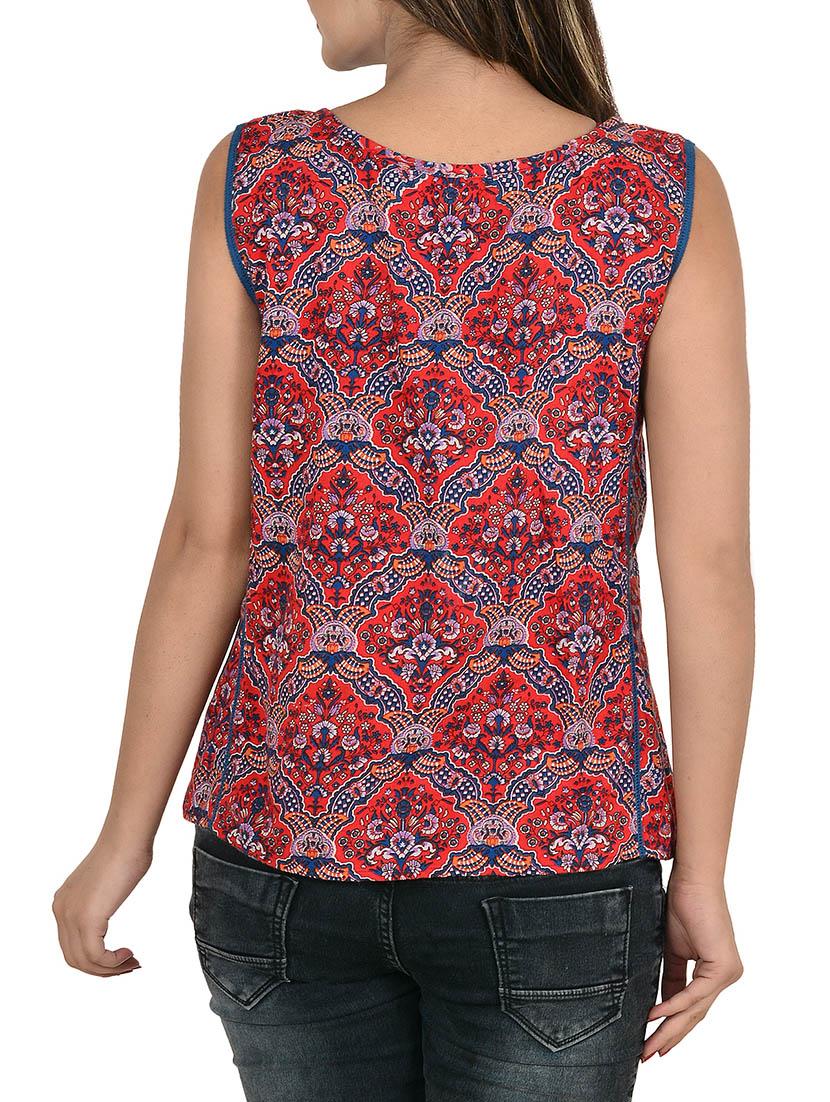 lace detail sleeveless top - 13309470 - Zoom Image - 3
