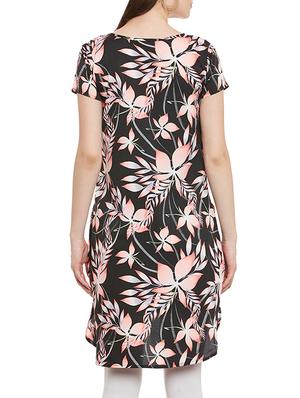 black crepe high low tunic - 13312977 - Standard Image - 3
