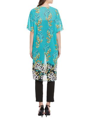 blue floral georgette shrug - 13312988 - Standard Image - 3