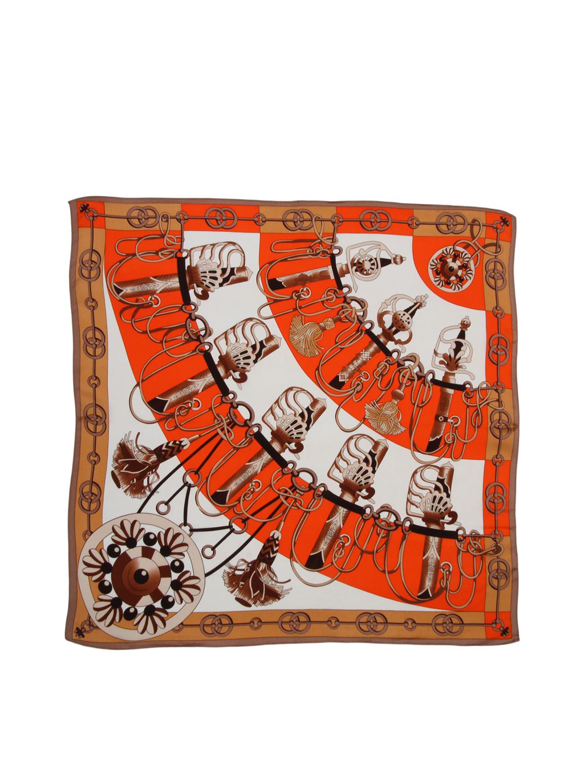 orange polyester pocketsquare - 13314996 - Zoom Image - 3