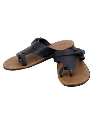 black Leather slip on slipper - 13316302 - Standard Image - 3