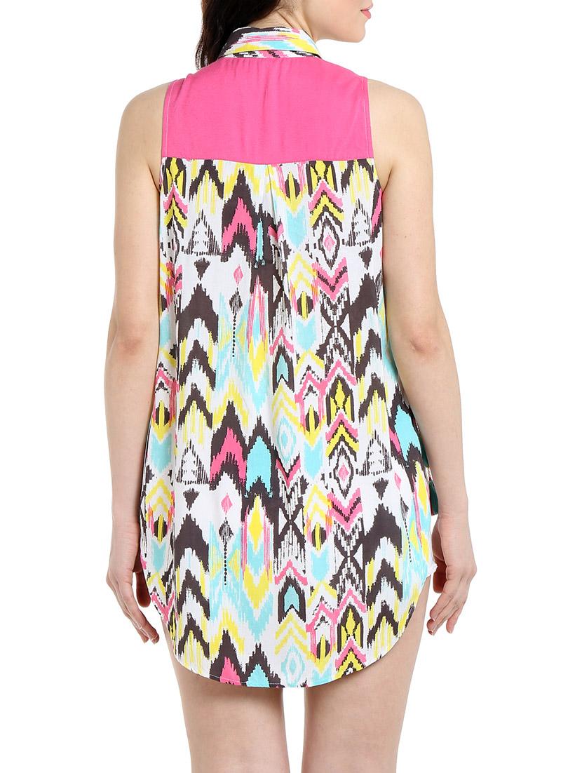 pink viscose regular shirt - 13316603 - Zoom Image - 3