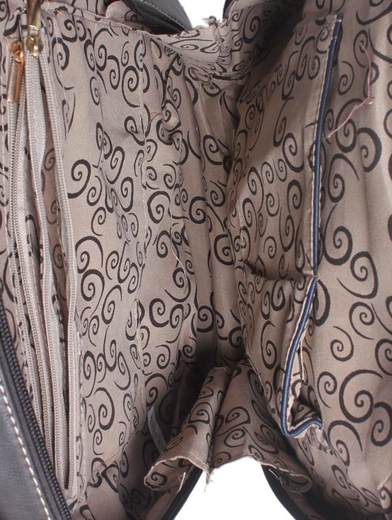 grey leatherette handbag - 1332234 - Zoom Image - 3