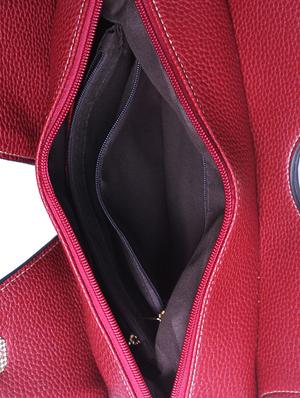 red leatherette handbag - 1332236 - Standard Image - 3