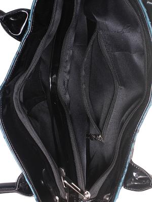 blue leatherette handbag - 1332240 - Standard Image - 3