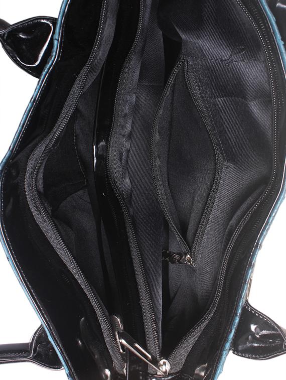 blue leatherette handbag - 1332240 - Zoom Image - 3