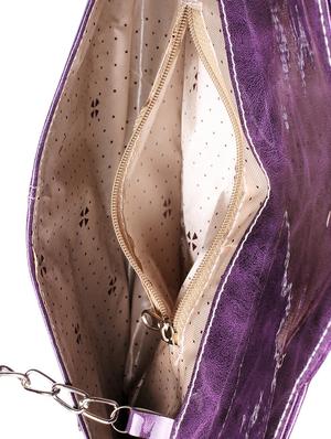 purple leatherette clutch - 1332244 - Standard Image - 3