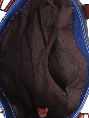 blue leatherette handbag - 1332255 - Standard Image - 3