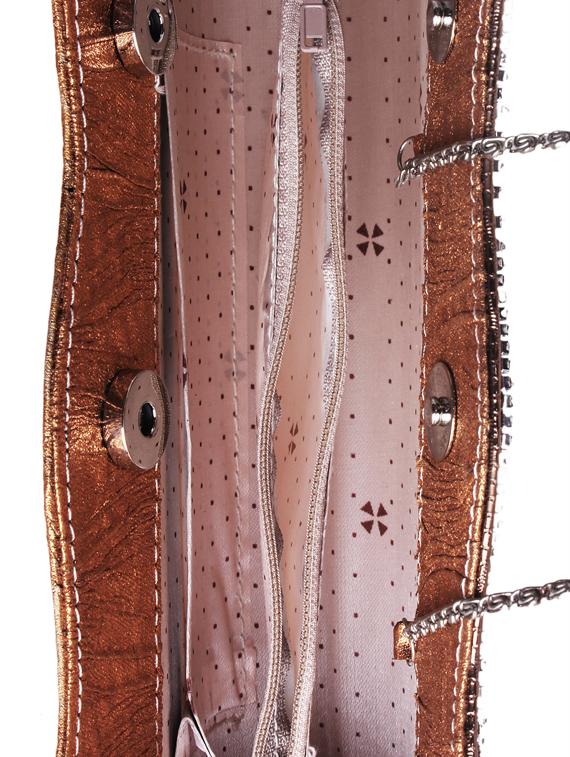 copper leatherette clutch - 1332272 - Zoom Image - 3