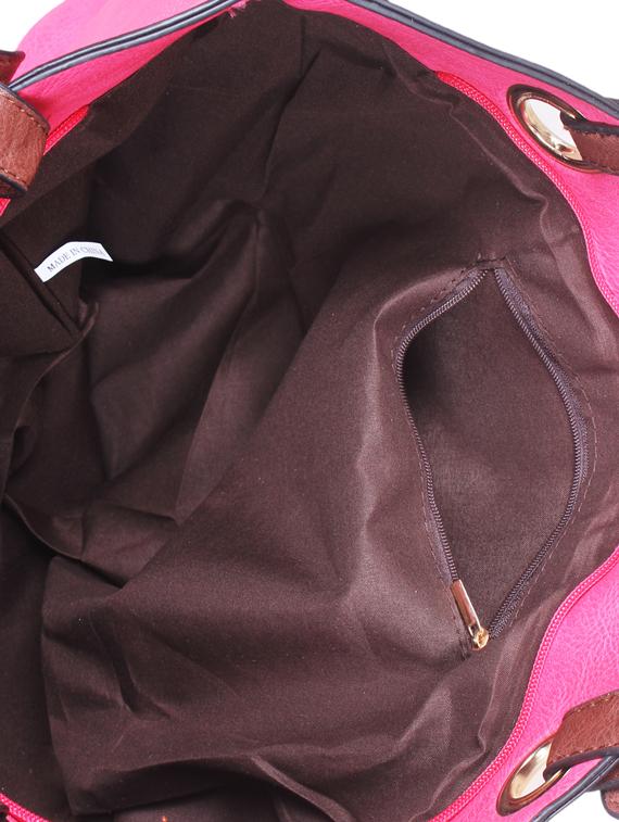 pink leatherette handbag - 1332275 - Zoom Image - 3