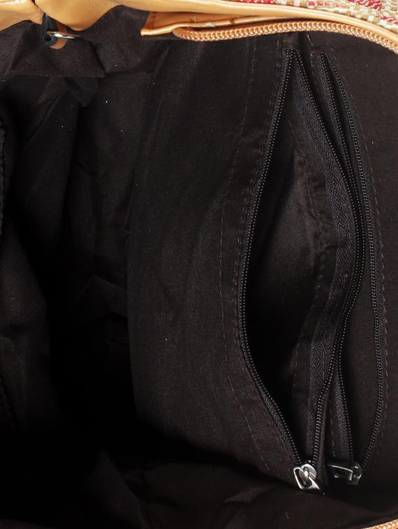 beige leatherette handbag - 1332282 - Zoom Image - 3