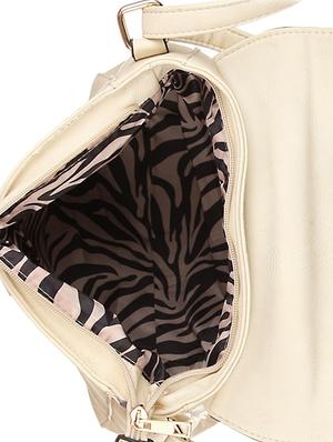 beige leatherette sling bag - 1332315 - Standard Image - 3