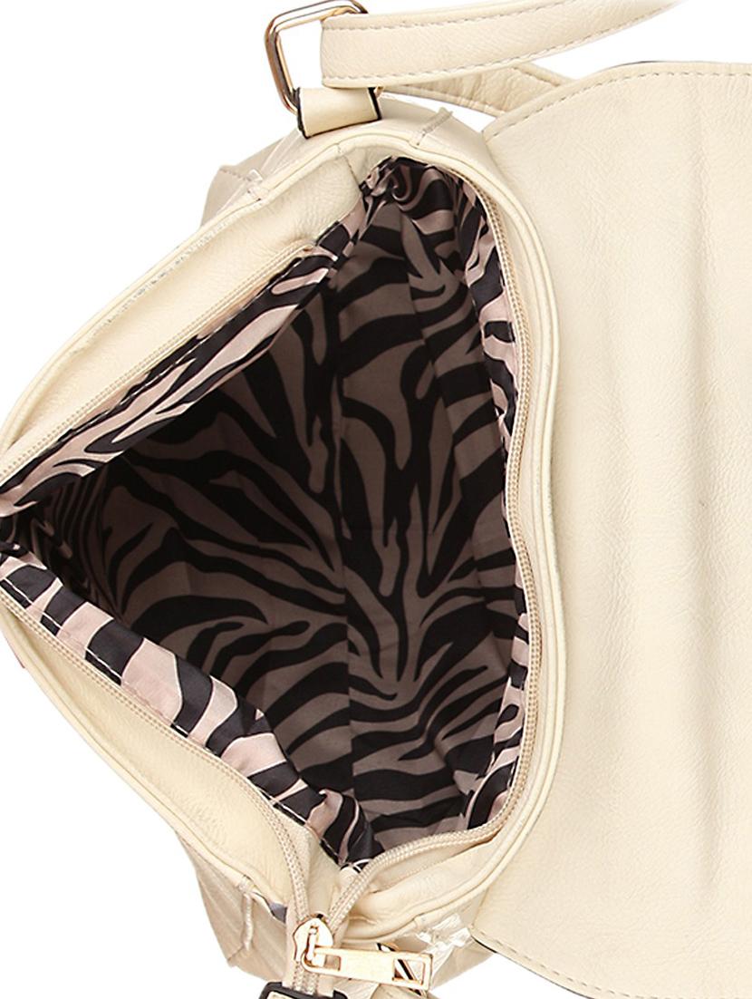 beige leatherette sling bag - 1332315 - Zoom Image - 3