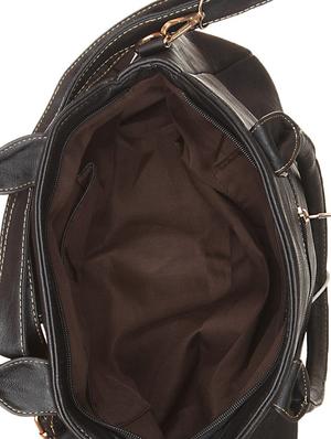 black leatherette handbag - 1332331 - Standard Image - 3