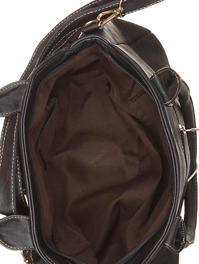 black leatherette handbag - 1332331 - Zoom Image - 3