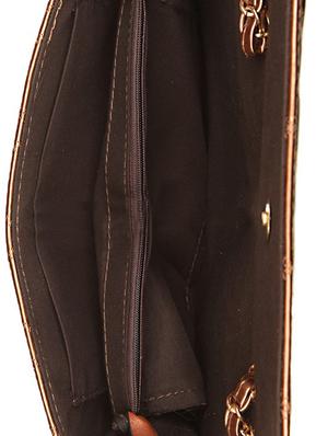 copper leatherette sling bag - 1332334 - Standard Image - 3
