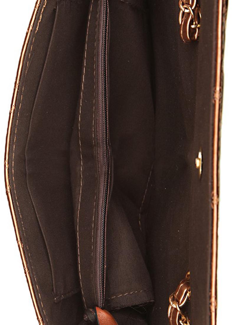 copper leatherette sling bag - 1332334 - Zoom Image - 3