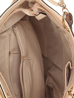 cream leatherette handbag - 1332343 - Standard Image - 3