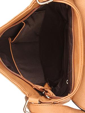 beige, peach leatherette sling bag - 1332372 - Standard Image - 3