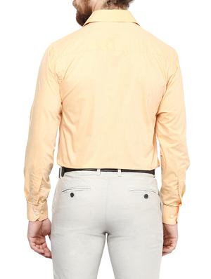 yellow cotton formal shirt - 13327992 - Standard Image - 3