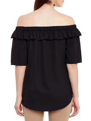 ruffled off shoulder top - 13331418 - Standard Image - 3