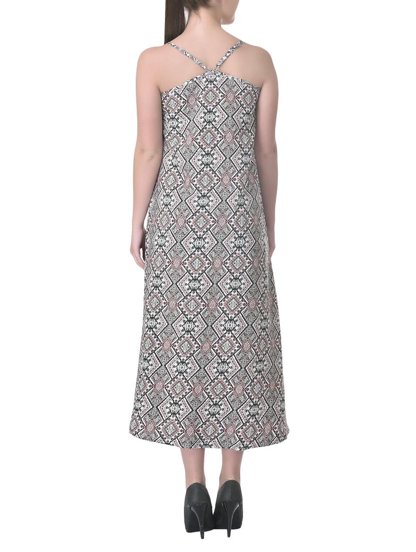 white printed maxi dress - 13339374 - Zoom Image - 3