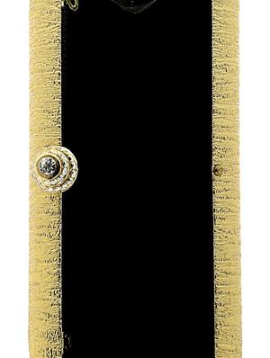 gold satin clutch - 13341782 - Standard Image - 3